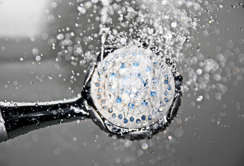 cleaning the showerhead
